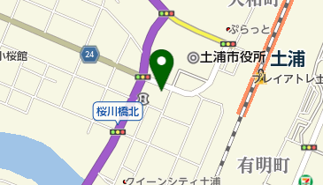 秀門会土浦校の地図画像