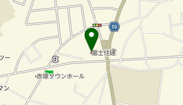 富士住建水戸ショールームの地図画像