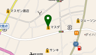 マスダ境店の地図画像