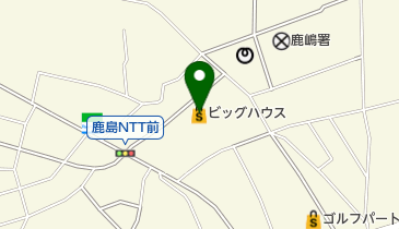 ビッグハウス鹿嶋店の地図画像