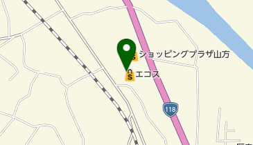エコス山方店の地図画像