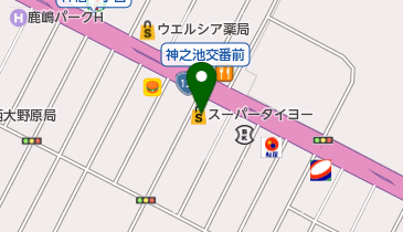スーパータイヨー神栖店の地図画像