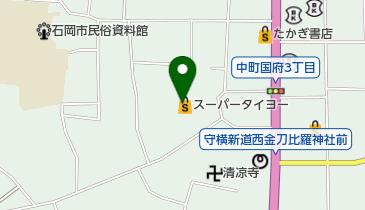 スーパータイヨー石岡店の地図画像