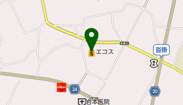 エコス沓掛店の地図画像