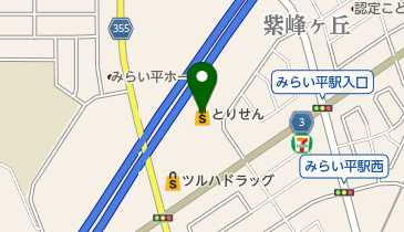 とりせんみらい平店の地図画像