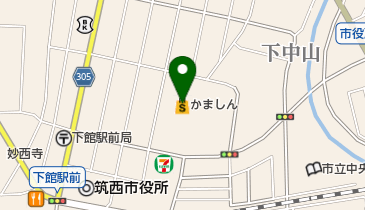 かましん下館店の地図画像