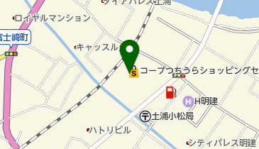 コープつちうら店の地図画像