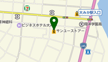 サンユーストアーおおみか店の地図画像