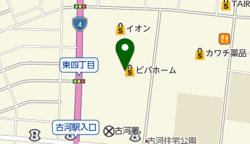 ビバホーム古河店の地図画像