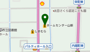 ホームセンター山新常陸太田店の地図画像