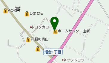 ホームセンター山新石岡店の地図画像