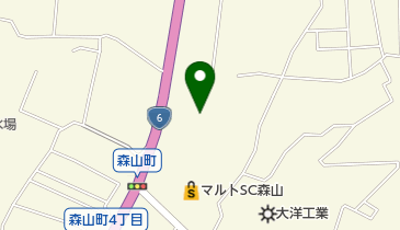 くすりのマルトパワードラッグ森山店の地図画像