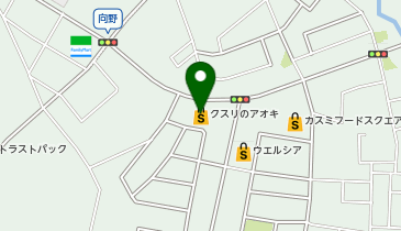 クスリのアオキ馬渡店の地図画像