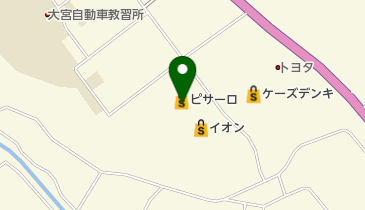 常陸大宮ショッピングセンターピサーロの地図画像