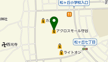 アクロスモール守谷の地図画像