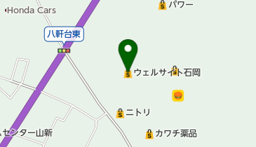 ウェルサイト石岡の地図画像