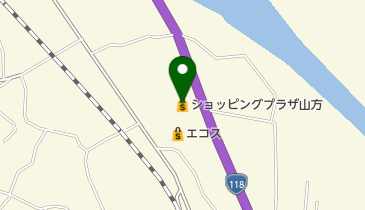 ショッピングプラザ山方の地図画像