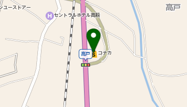 紳士服コナカ高萩店の地図画像