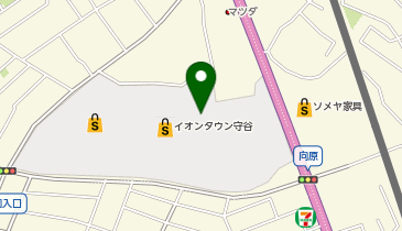 ハニーズ守谷店の地図画像