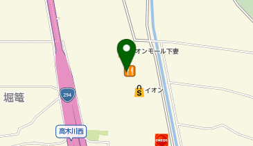 ハニーズ下妻店の地図画像