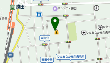 ハニーズ勝田店の地図画像