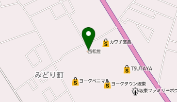 西松屋ヨークタウン坂東店の地図画像