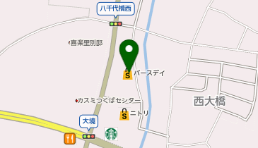 ベビー・子供用品バースデイ研究学園店の地図画像
