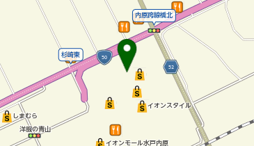GAPストアイオンモール水戸内原店の地図画像