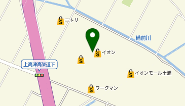 ジーユーイオンモール土浦店の地図画像
