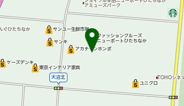 タカキューひたちなか店の地図画像