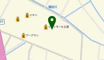 H&Mイオンモール土浦の地図画像