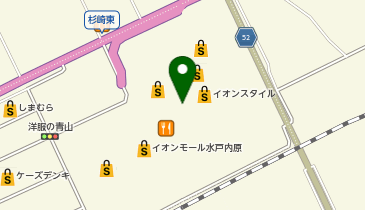 メガスポーツ水戸内原店の地図画像