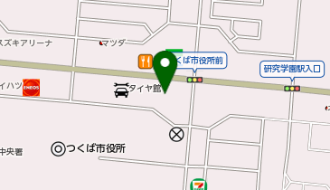 二木ゴルフつくば学園店の地図画像