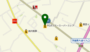 PGAツアースーパーストアつくば学園東大通り店の地図画像