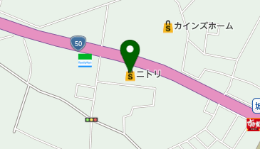 ニトリ結城店の地図画像