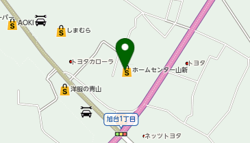 山新石岡店の地図画像