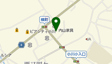 内山家具店小川本店の地図画像