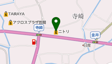ニトリ笠間店の地図画像