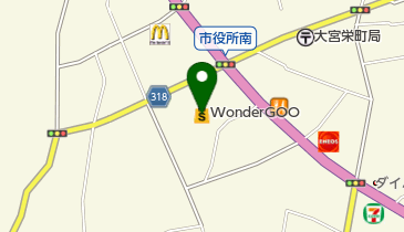 WonderGOO常陸大宮店の地図画像