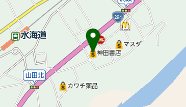 神田書店常総店の地図画像
