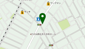 ブックオフ牛久栄店の地図画像