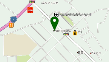WonderREX石岡店の地図画像