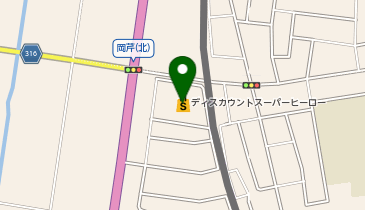 ディスカウントスーパーヒーロー下館店の地図画像