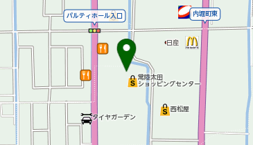ダイソー常陸太田スクエア店の地図画像