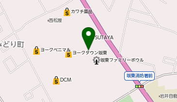 ダイソーヨークタウン坂東店の地図画像