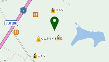 ダイソーウェルサイト石岡店の地図画像