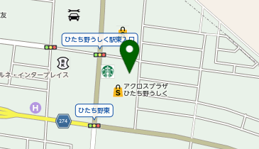 ダイソーアクロスプラザひたち野うしく店の地図画像