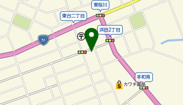 ワッツ水戸浜田店の地図画像