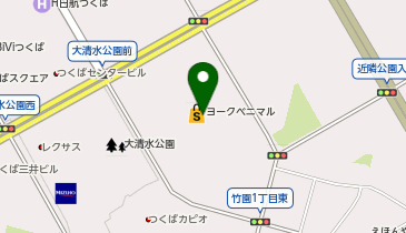 ダイソーヨークベニマルつくば竹園店の地図画像