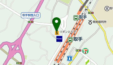 ダイソーリボンとりで店の地図画像